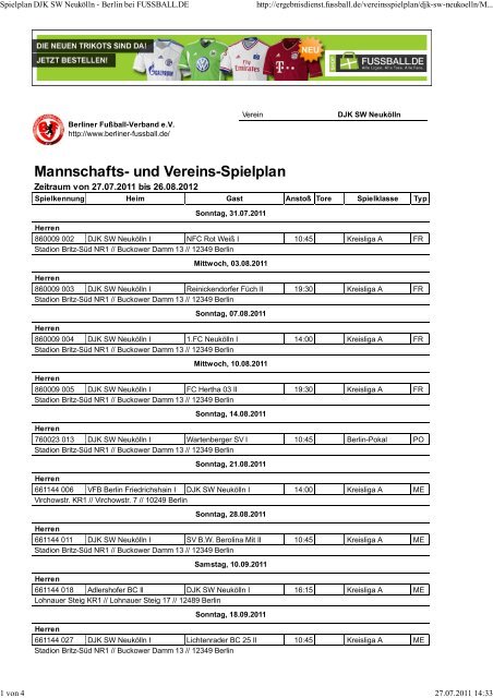 1.Herren - Herzlich Willkommen bei DJK Schwarz-Weiss Neukölln ...