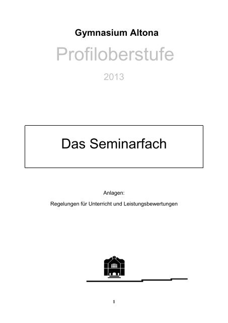 Druckfassung Seminarfach - Gymnasium Altona