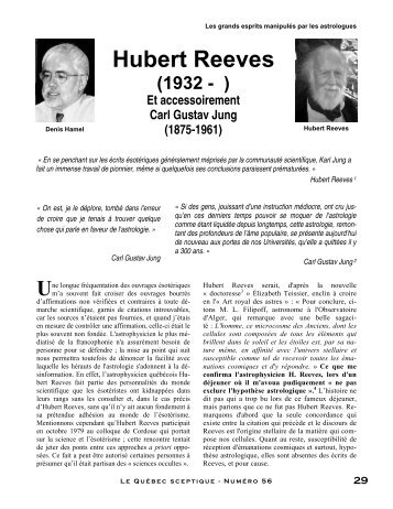 Hubert Reeves - Les Sceptiques du Québec