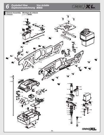 6 Exploded View Explosionszeichnung Vue Ã©clatÃ©e - HPI Racing