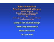 Basic Biomedical Peta(flops/ops) - Caltech Center for Advanced ...