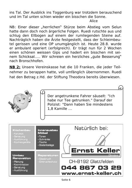 November/Dezember 2013 - Naturfreunde Sektion Bülach