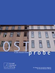 probe OST15 Jahre Deutsche Einheit - Journalisten Akademie