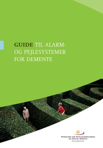 guide til alarm- og pejlesystemer for demente - Socialstyrelsen