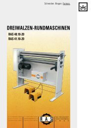 DREIWALZEN-RUNDMASCHINEN RAS 40.10-20 RAS 41.10-20