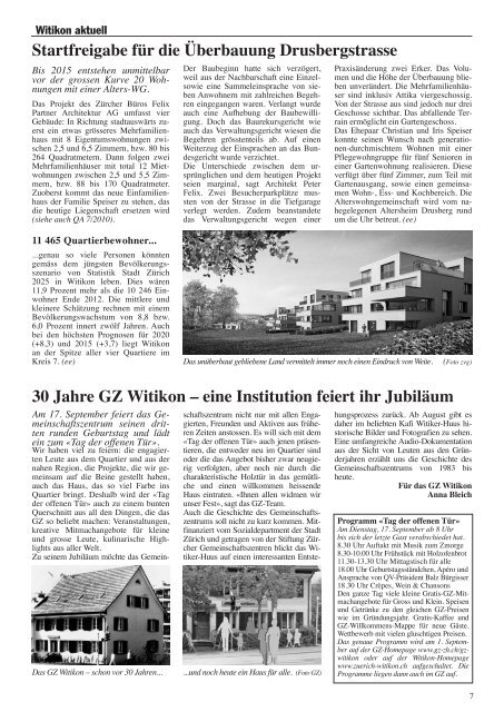 Ausgabe 5, Juli 2013 - Quartier-Anzeiger Archiv