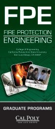 Check out the FPE Brochure (PDF) - Fire Protection Engineering