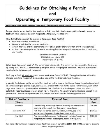 Guidelines for Obtaining a Permit