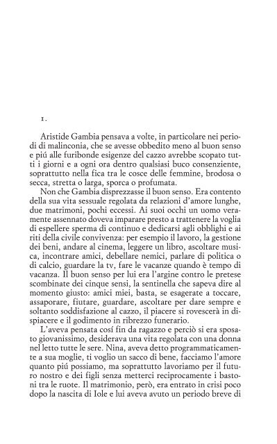 1. Aristide Gambia pensava a volte, in particolare nei perio ... - Einaudi