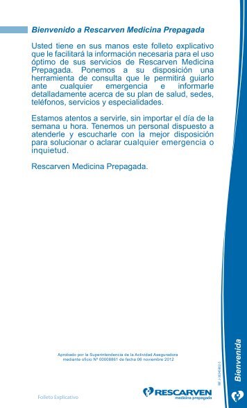 af folleto explicativo - Rescarven :: Medicina con CorazÃ³n - Planes ...