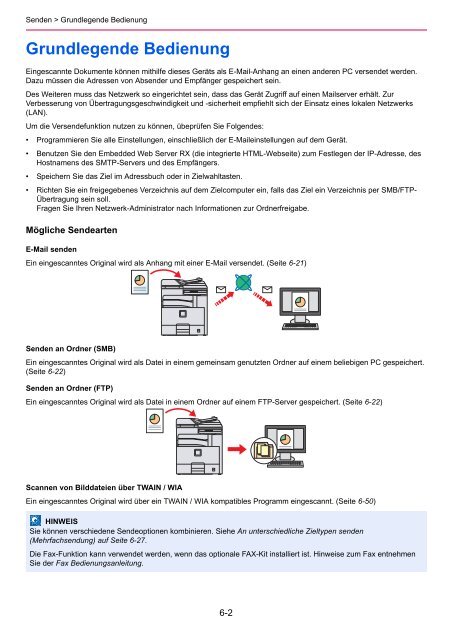 Anzeige aufrufen. - Utax