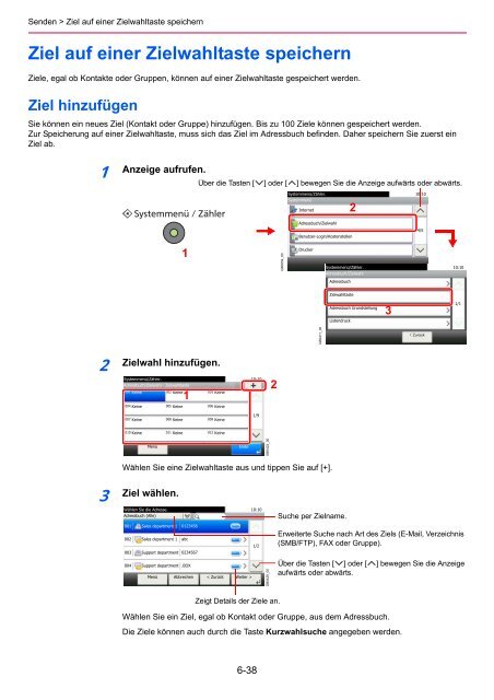 Anzeige aufrufen. - Utax