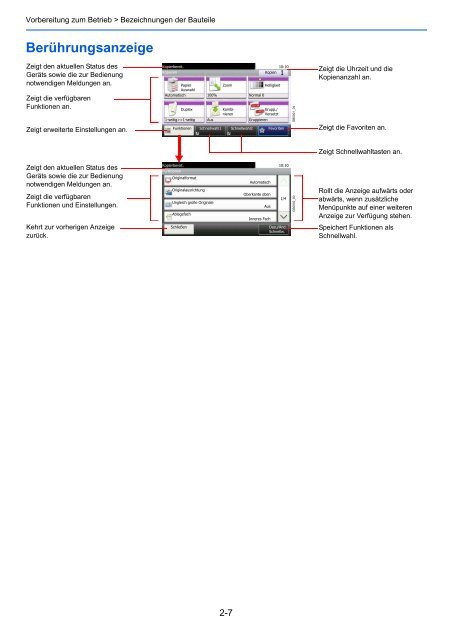 Anzeige aufrufen. - Utax