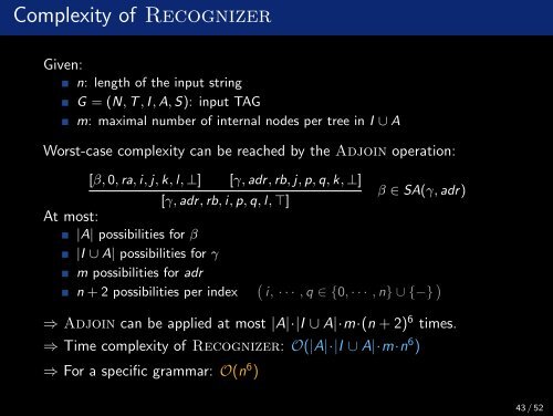 Lexicalized Tree-Adjoining Grammars (LTAG) - ad-teaching.infor...