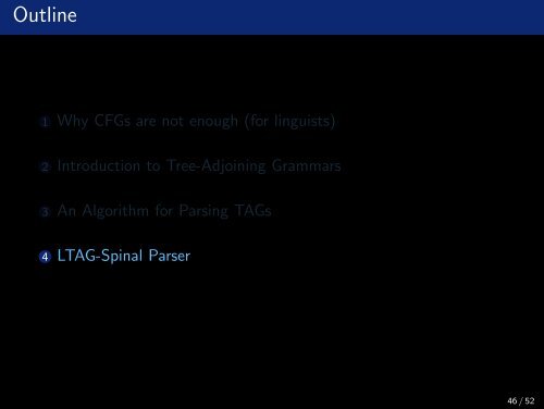 Lexicalized Tree-Adjoining Grammars (LTAG) - ad-teaching.infor...