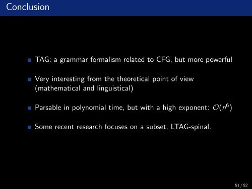 Lexicalized Tree-Adjoining Grammars (LTAG) - ad-teaching.infor...
