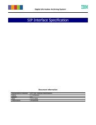 SIP Interface Specification - kopal