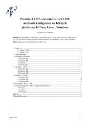 Protokol LLDP, srovnÃ¡nÃ­ s Cisco CDP, moÅ¾nosti konfigurace na ...