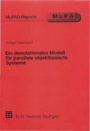 MuPAD Report: Ein denotationales Modell fÃ¼r ... - webexams.ch