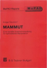 MuPAD Report: Mammut by Holger Naundorf - 1997 - webexams.ch