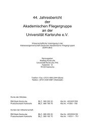 Jahresbericht 1995 - Akaflieg Karlsruhe