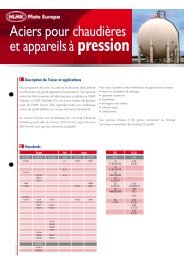 Aciers pour chaudiÃ¨res et appareilsÃ  pression - NLMK Europe