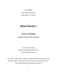 La Fontaine, Ritual Murder - Open Anthropology Cooperative