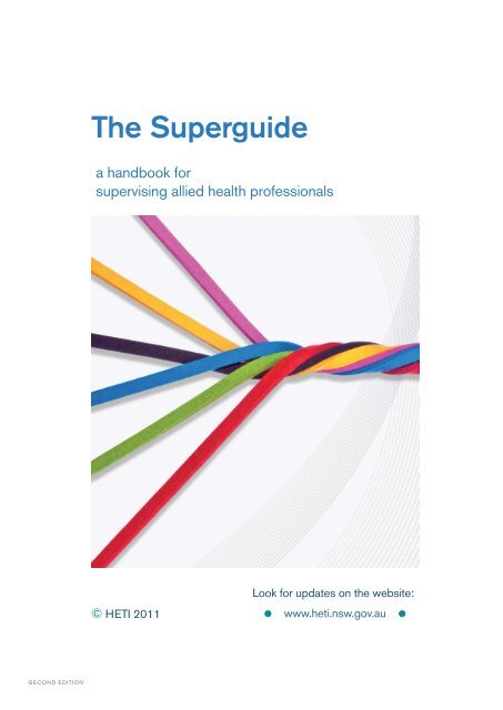 a handbook for supervising allied health professionals - HETI - NSW ...