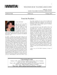 February 2007 Newsletter - WMTA