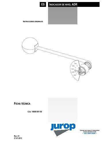 ES INDICADOR DE NIVEL ADR FICHA TÃCNICA - Jurop S.p.A.