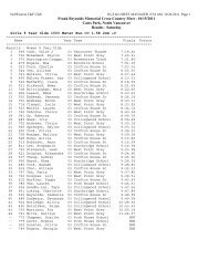 Results - NORWESTERS Track and Field Club