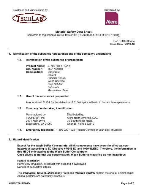 MSDS - TechLab