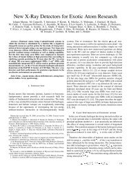 New X-Ray Detectors for Exotic Atom Research - MPG HLL