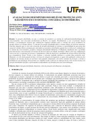 ilhamento em um sistema com geraÃ§Ã£o distribuÃ­da - NUPET - UTFPR