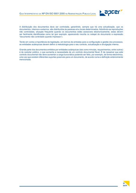 Guia Interpretativo da NP EN ISO 9001:2000 na AdministraÃ§Ã£o ...