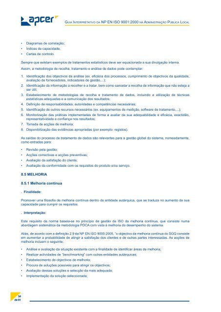 Guia Interpretativo da NP EN ISO 9001:2000 na AdministraÃ§Ã£o ...