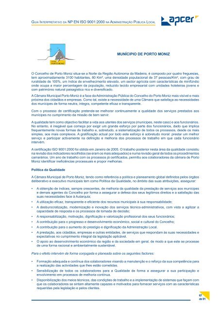 Guia Interpretativo da NP EN ISO 9001:2000 na AdministraÃ§Ã£o ...