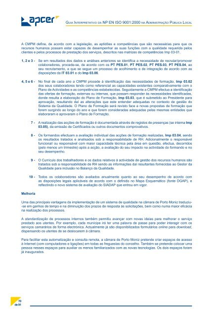 Guia Interpretativo da NP EN ISO 9001:2000 na AdministraÃ§Ã£o ...