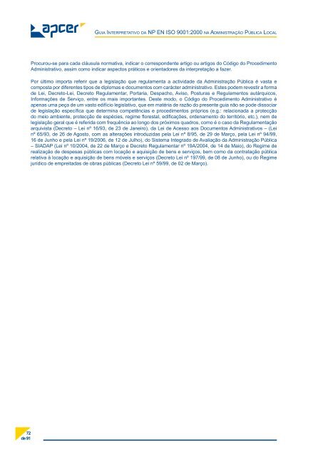 Guia Interpretativo da NP EN ISO 9001:2000 na AdministraÃ§Ã£o ...