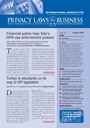 view newsletter sample privacy laws business