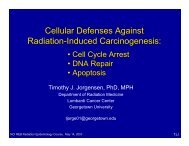 Cellular Defenses Against Radiation-Induced Carcinogenesis: