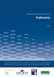 Microfinance Industry Report: Indonesia - Banking with the Poor ...