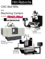 CNC Bed Mills Machining Centers - HH Roberts Machinery