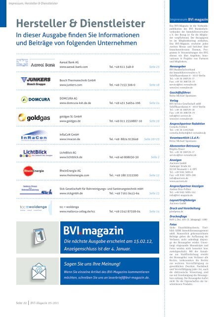 Die komplette Ausgabe als Pdf-Download (3 67 - BVI Magazin