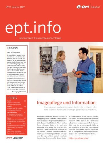 Imagepflege und Information - E.ON Bayern Vertrieb