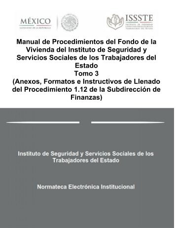 Manual de Procedimientos del Fondo de la Vivienda del Instituto de ...