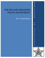 THE ROLLING MEADOWS POLICE DEPARTMENT - City of Rolling ...