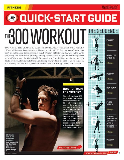 Quick-start guide 1 2 3 4 5 6 7 - Men's Health