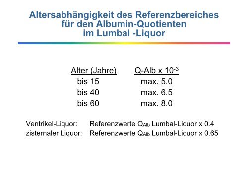 Liquordiagnostik - Institut für Klinische Chemie