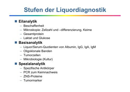 Liquordiagnostik - Institut für Klinische Chemie